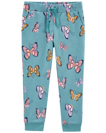 Pantalon de jogging à motif de papillons pour bébés filles, 