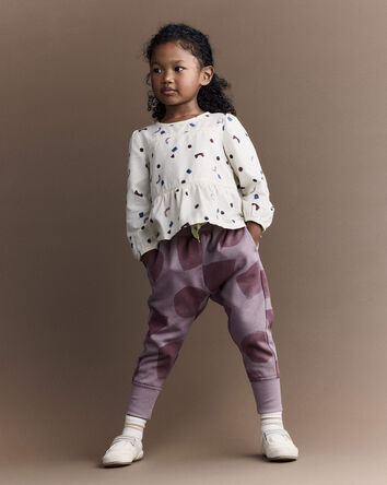 Toddler City Park™ Jogger Pant with Shapes - Mauve, 