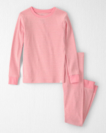 Filles - Pyjama 2 pi&egrave;ces en coton biologique c&ocirc;tel&eacute;, 