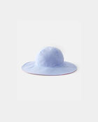 Toddler Girl Reversible Swim Hat - Pink/Blue, image 3 of 4 slides