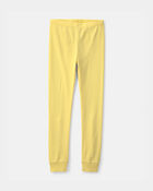 Girls Strawberry 100% Cotton Snug Fit 2-Piece Pyjama Set - Yellow, image 3 of 5 slides