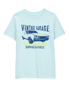 Kid Vintage Garage Graphic Tee - Blue, image 1 of 3 slides