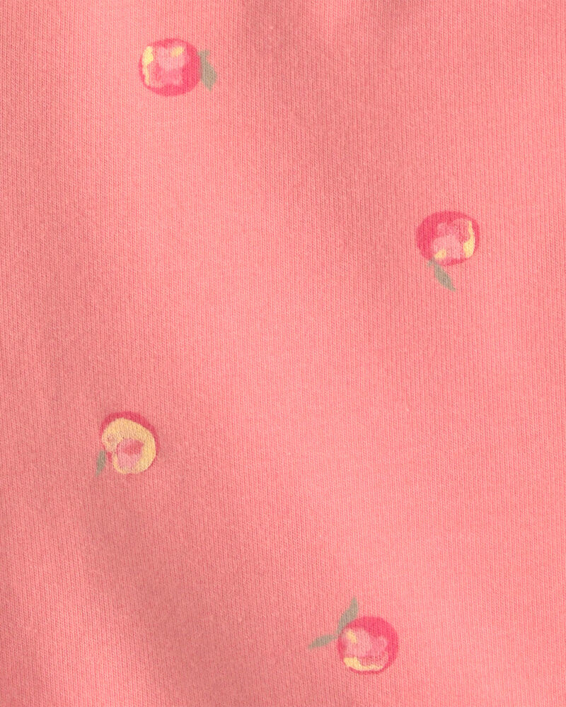 Toddler Girl Peach Bike Shorts - Coral, image 3 of 4 slides