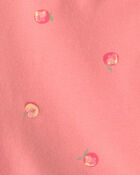 Toddler Girl Peach Bike Shorts - Coral, image 3 of 4 slides