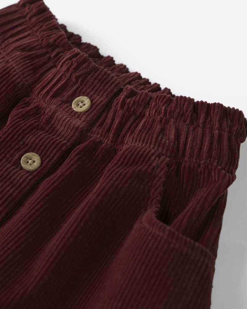 Toddler Girl Organic Cotton Corduroy Skirt, image 2 of 3 slides