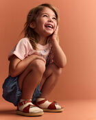 Toddler Girl Bubble Short in Chambray - Blue, image 4 of 7 slides
