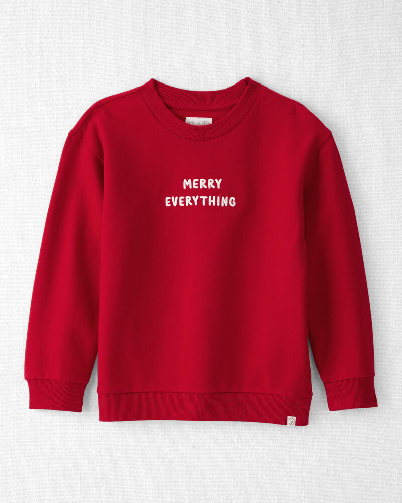 Kid Merry Everything Holiday Sweatshirt Made with Organic Cotton, image 1 of 4 slides