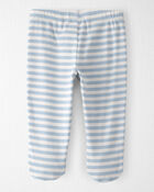 B&eacute;b&eacute; - Pantalon &agrave; pieds avec coton biologique &agrave; rayures, image 2 sur 4 diapositives