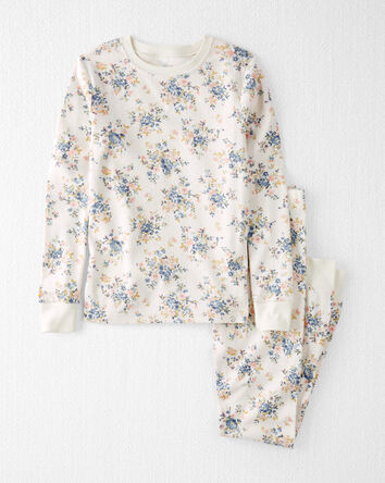 Girls Organic Cotton Pyjamas Set, 