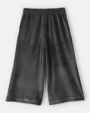 Toddler Girl Ribbed Flare Pants - Black, 