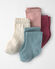 Pink, Blue, Cream, Red