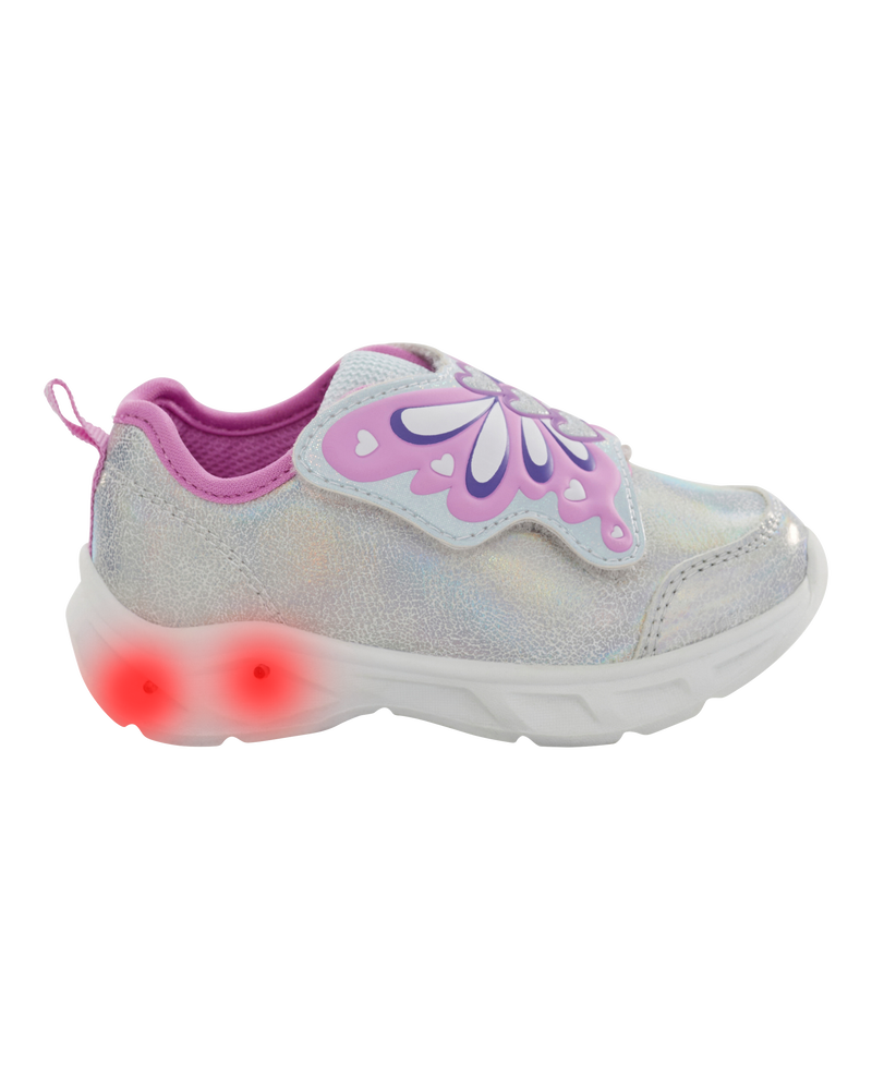 Toddler Butterfly Light-Up Sneakers, image 2 of 8 slides