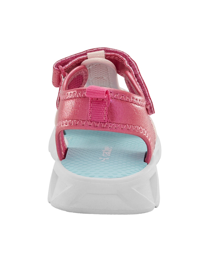 Toddler Unicorn Rainbow Light Up Sandals, image 3 of 7 slides