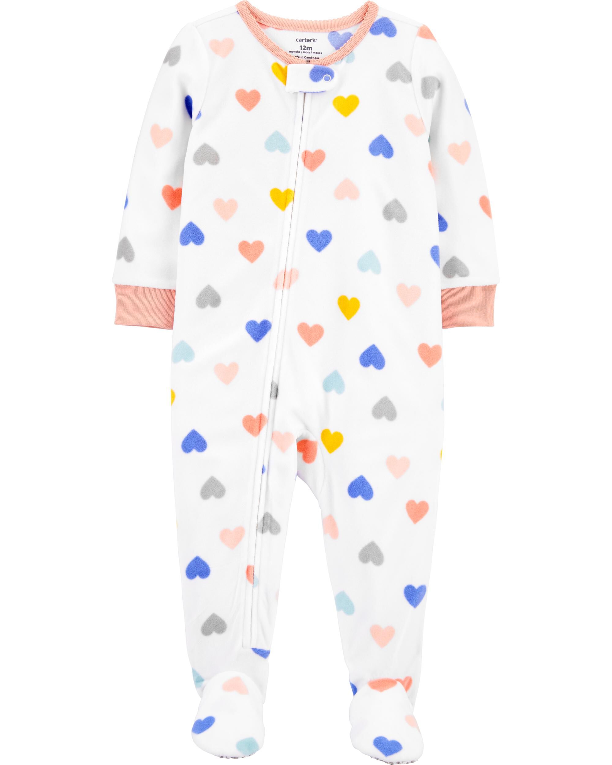 carters fleece footed pajamas