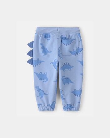 Baby Boy Dinosaur French Terry Joggers - Blue, 