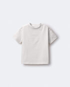 Toddler Relaxed Tee - Cream, image 2 of 5 slides