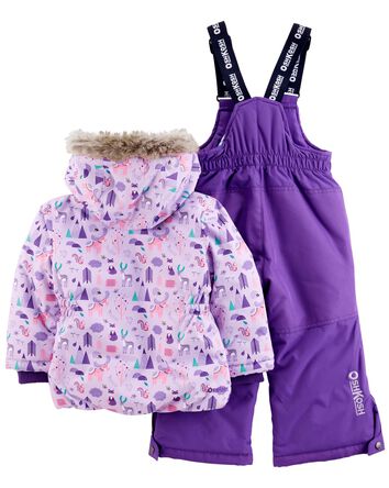Baby 2-Piece Snowsuit With A Bonus Hat And Neck Warmer, 