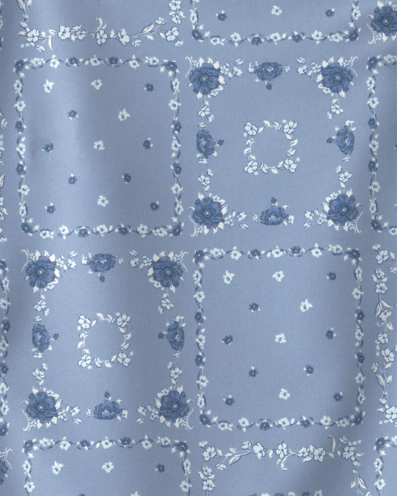 Filles - Maillot de bain 1 pi&egrave;ce bandana pour fille - Bleu, image 6 sur 6 diapositives