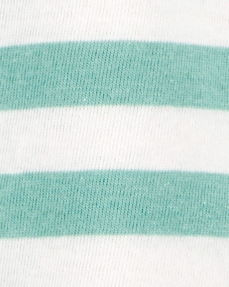 Baby Striped Woven Short-Sleeve Tee, image 2 of 3 slides