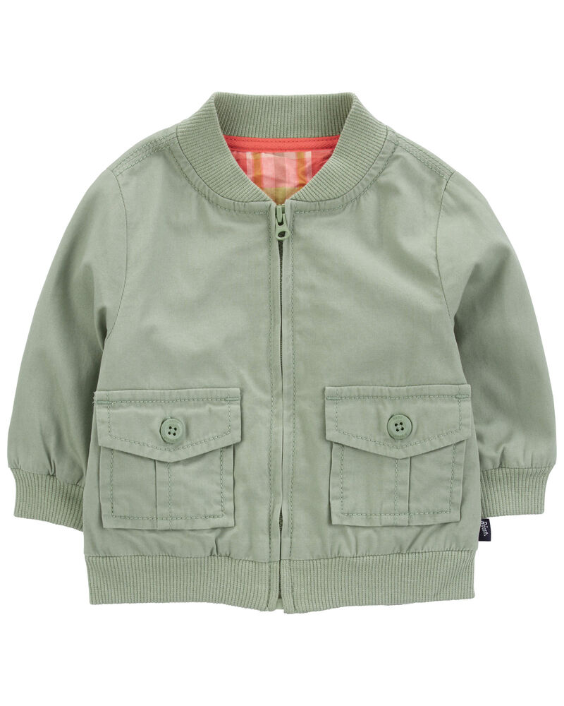 Baby Cargo Pocket Zip Jacket, image 1 of 4 slides