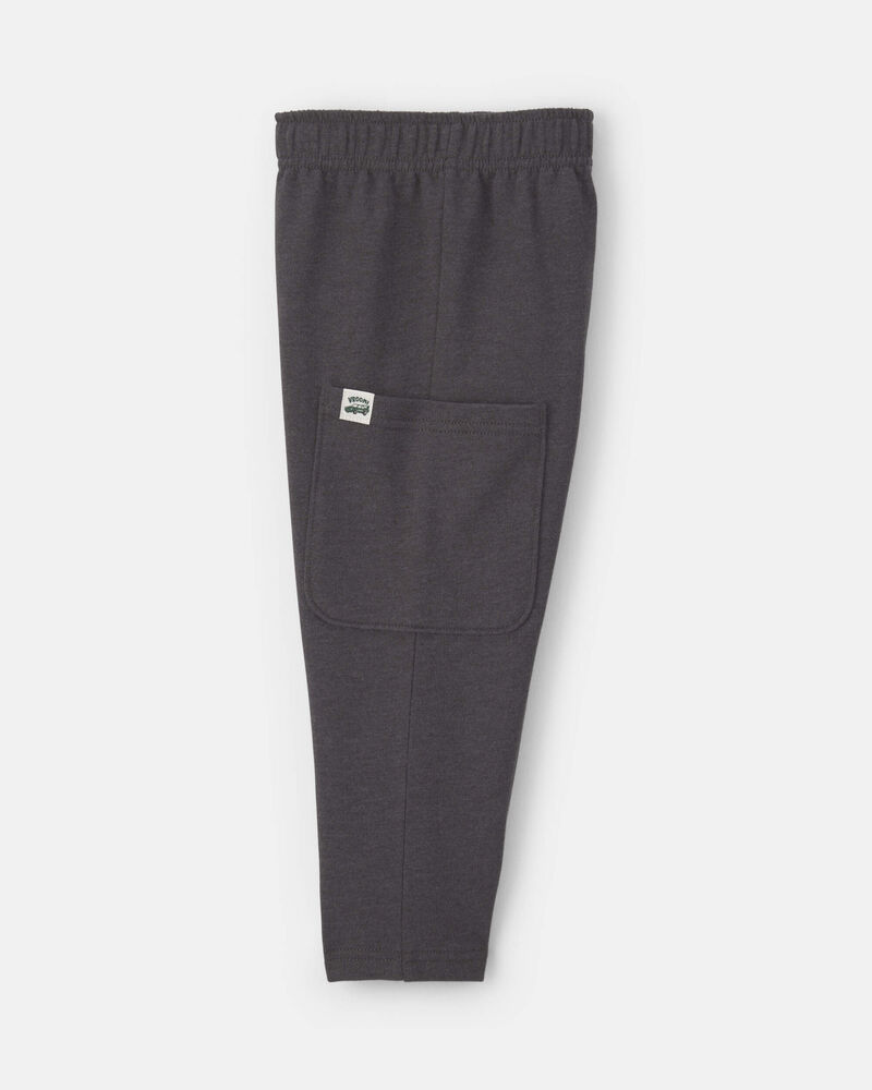 Tout-petit gar&ccedil;on - Ensemble 2 pi&egrave;ces haut manches courtes en jersey bouclette et pantalon &agrave; motif de voitures - Cr&egrave;me/Gris, image 2 sur 3 diapositives