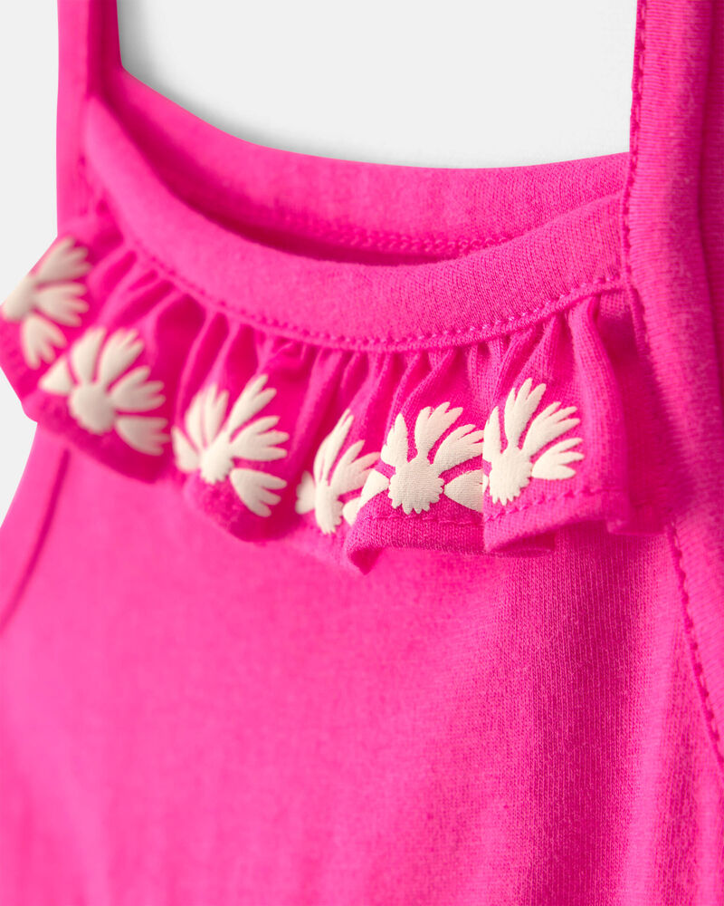 Baby Girl Sleeveless Bodysuit Dress - Pink, image 2 of 4 slides