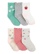 Enfant en bas âge 6 paires de chaussettes à baies, image 1 sur 2 diapositives