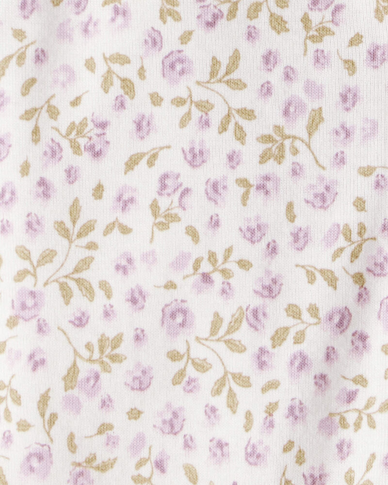 Baby Girl Organic Cotton Sleep & Play Pyjamas in Botanic Muse Print, image 3 of 4 slides