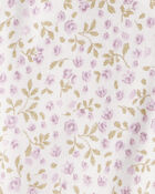 Baby Girl Organic Cotton Sleep & Play Pyjamas in Botanic Muse Print, image 3 of 4 slides
