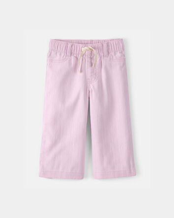 Baby Girl Drawstring Wide-Leg Pants - Pink, 