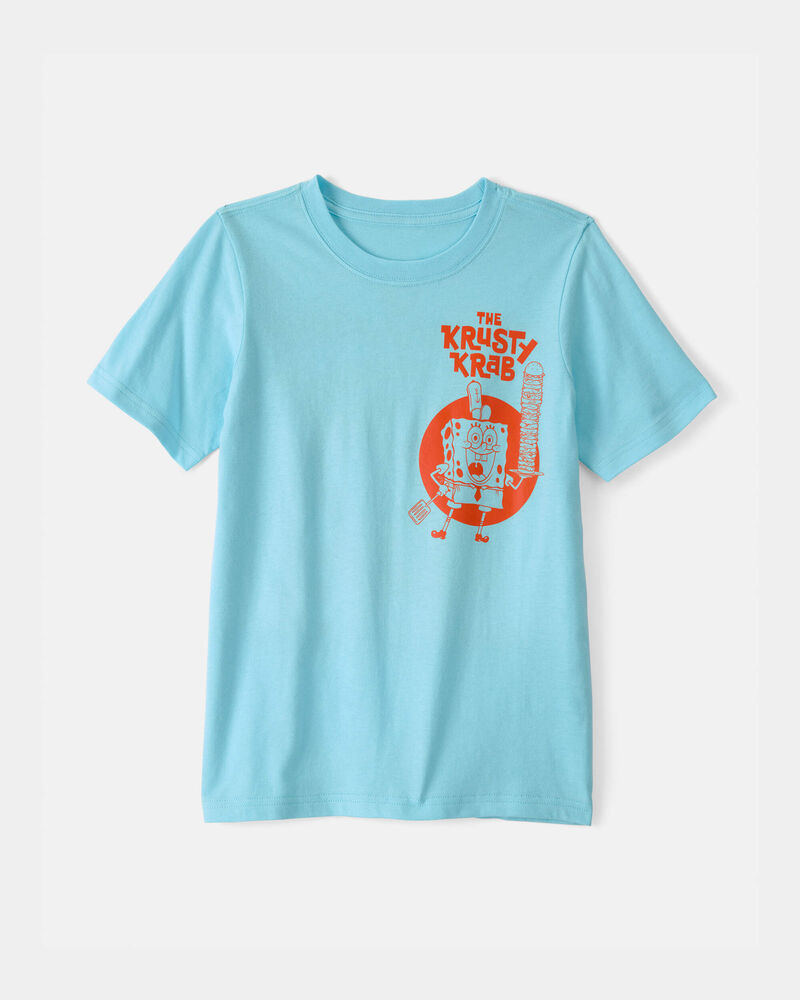 Boys Nickelodeon Spongebob Squarepants Graphic Tee - Blue, image 1 of 4 slides