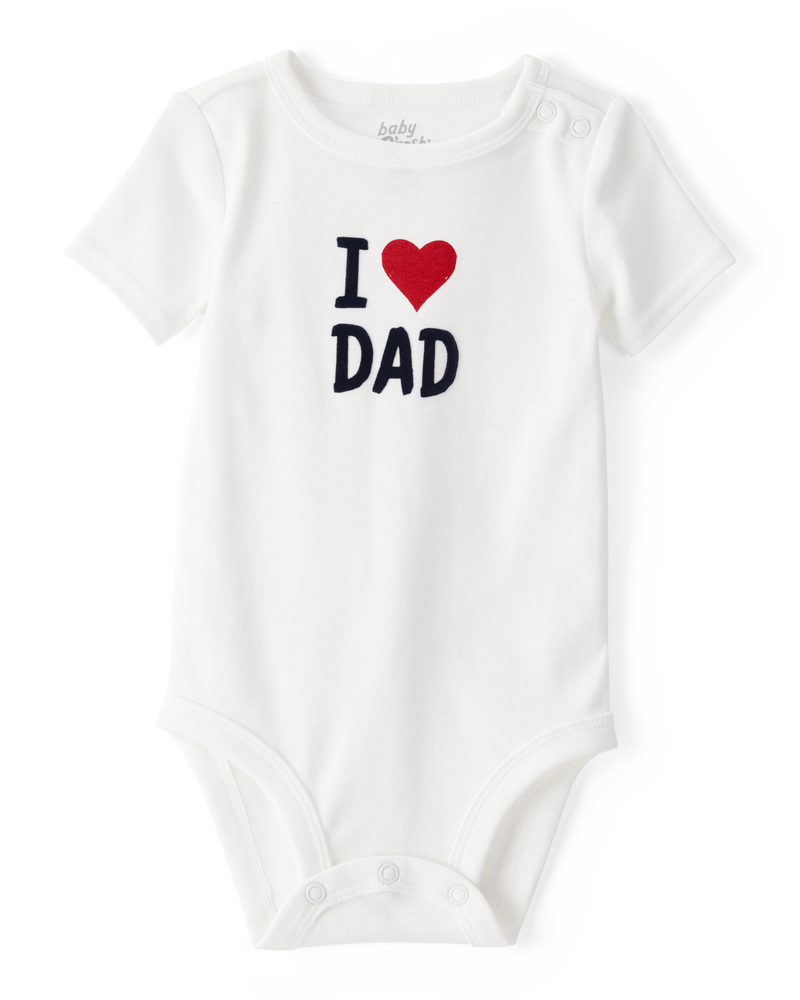 Baby "I Love Dad" Bodysuit, image 1 of 5 slides