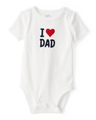Baby "I Love Dad" Bodysuit, image 1 of 5 slides