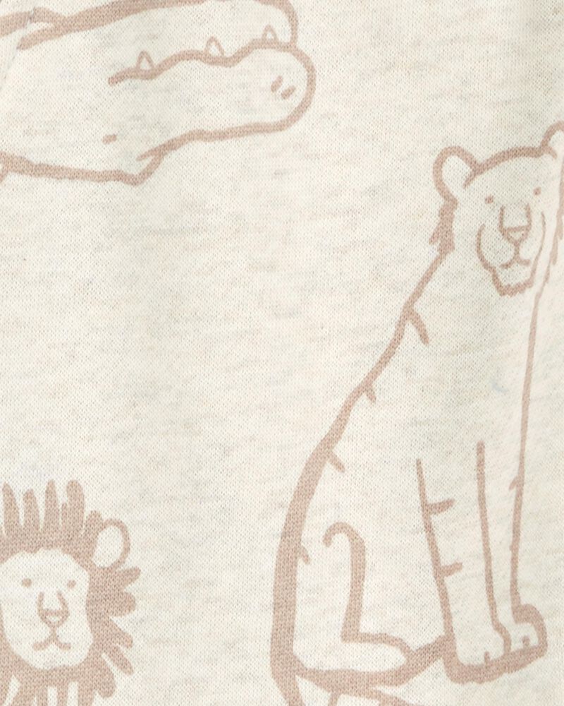 Bébé Pantalon à enfiler en molleton à motifs d’animaux - Gris, image 3 sur 4 diapositives
