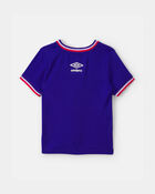Ensemble 2 pi&egrave;ces chandail de soccer et jupe-short Umbro de la France pour toute-fille - Rouge/Bleu/Blanc, image 3 sur 9 diapositives