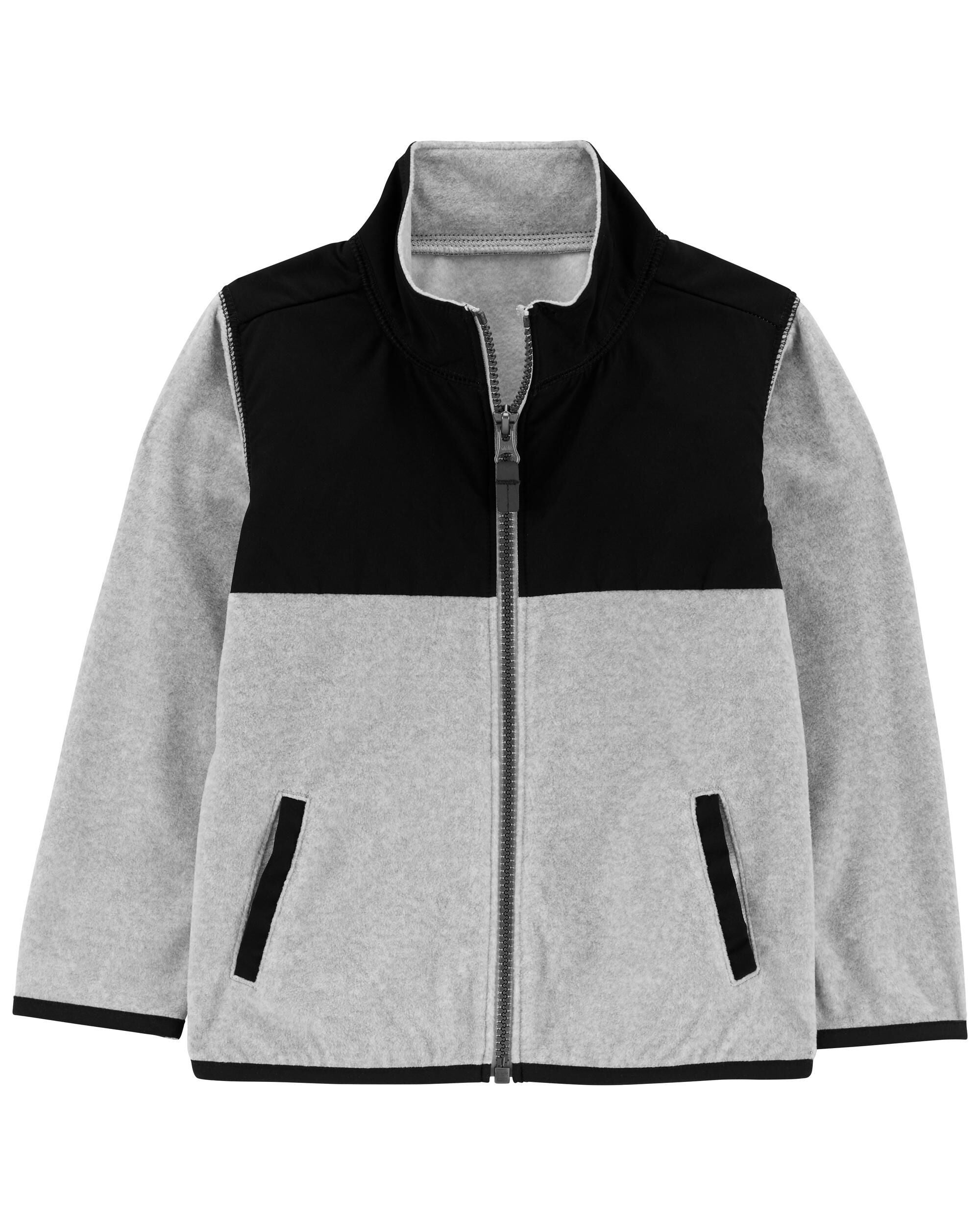 Boys fleece discount coat