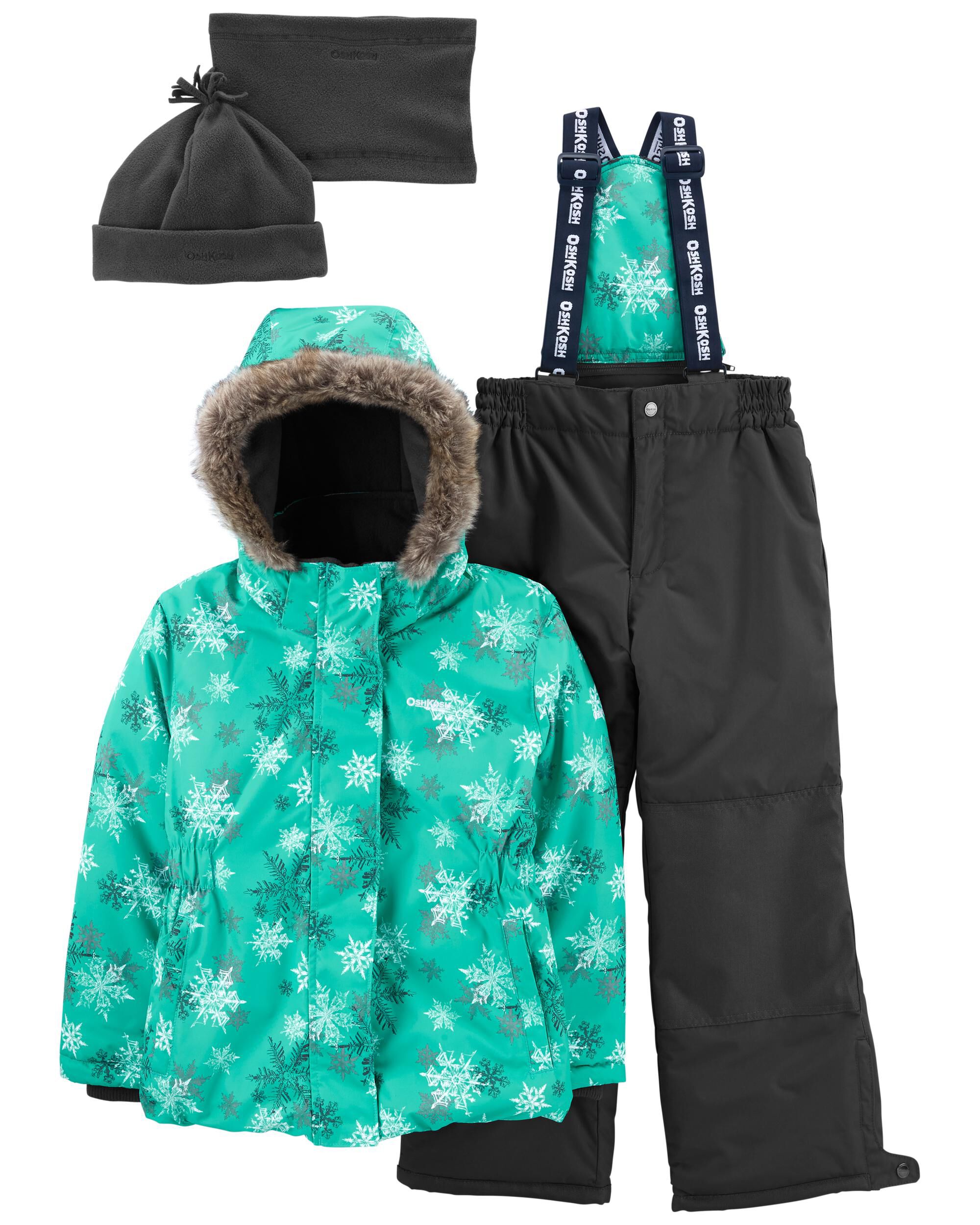 Habit de neige 2 pi ces avec tuque et cache cou en prime