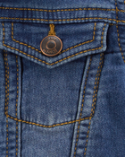 Baby Boy Classic Knit-Like Denim Jacket, image 2 of 4 slides