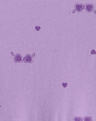 Girls Sunglasses Sleeveless Knit Dress - Purple, image 3 of 4 slides