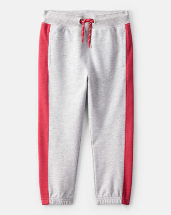 Tout-petit garçon - Pantalon rayé en jersey bouclette - Gris, 