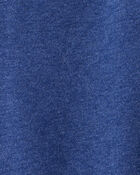 Boys Solid Fleece Drawstring Joggers - Blue, image 3 of 4 slides