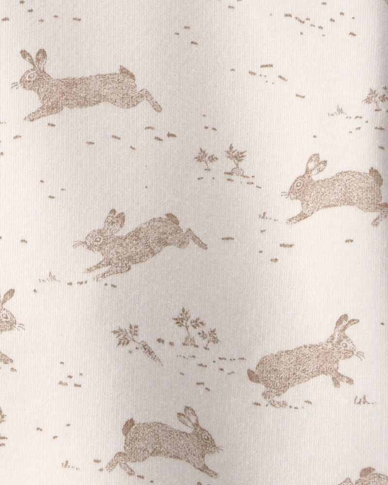Baby 2-Piece Organic Cotton Set in Bunny Print, image 3 of 4 slides