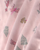 Toddler Girl 2-Piece Woodland PurelySoft&trade; Snug Fit Pyjama Set - Pink, image 3 of 6 slides