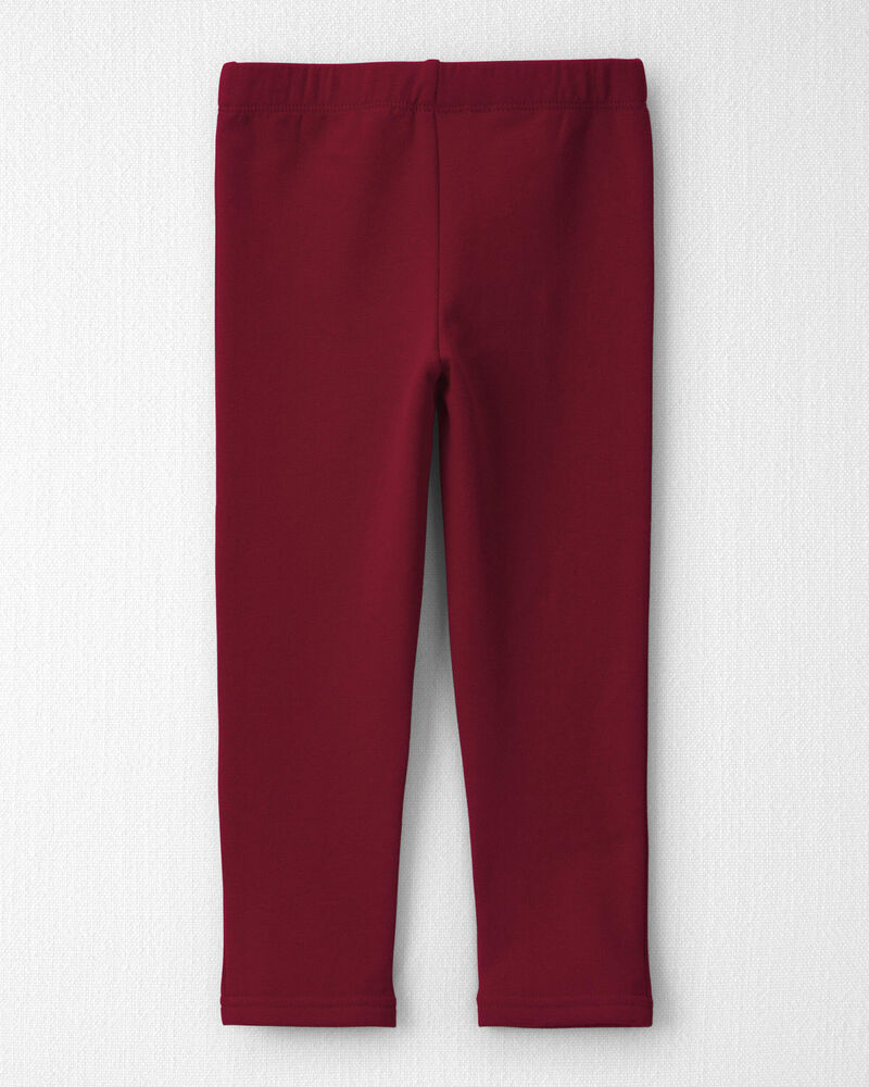 Toddler Girl 2-Pack Fleece Leggings Made with Organic Cotton, image 2 of 5 slides