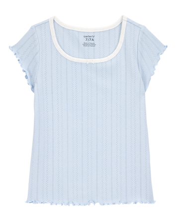 Kid Pointelle Baby Tee, 