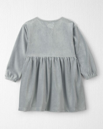 Toute-petit fille - Robe en velours c&ocirc;tel&eacute; recycl&eacute;, 