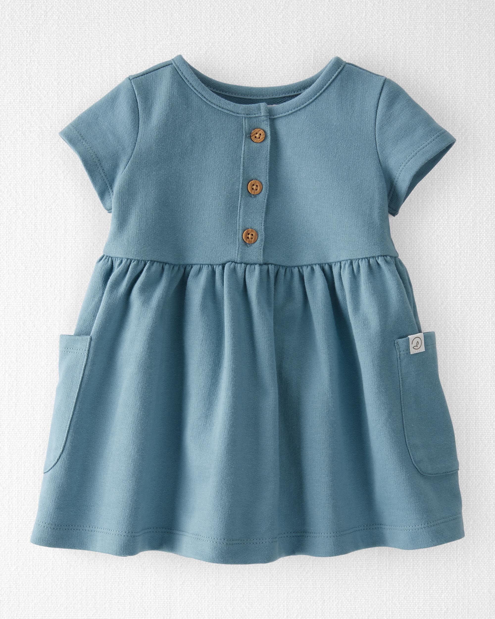 Baby Girls Baby Organic French Terry Dress 6M Little Planet
