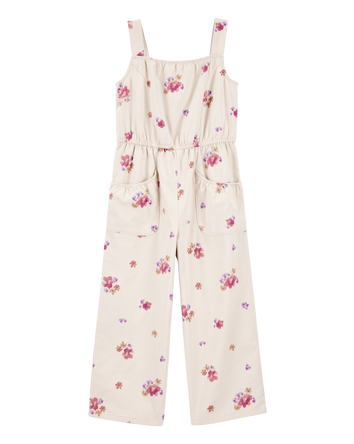 Girls Floral Print Jumpsuit - Ivy, 