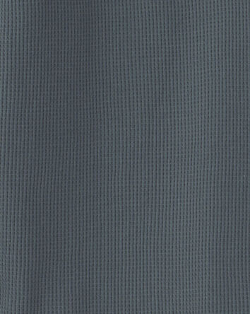 Boys Thermal Long-Sleeve Henley T-Shirt - Teal, 