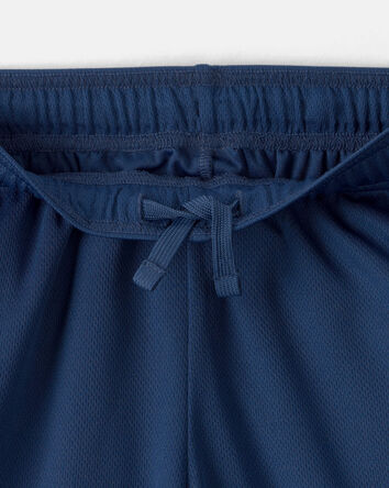 Boys Mesh Active Shorts - Blue, 